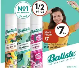 Foodworks Batiste Dry Shampoo offer