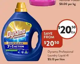 Foodworks Dynamo Professional Laundry Liquid offer