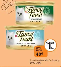 Foodworks Purina Fancy Feast Wet Cat Food offer