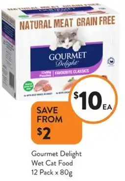 Foodworks Gourmet Delight Wet Cat Food 12 Pack offer