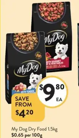 Foodworks My Dog Dry Food offer