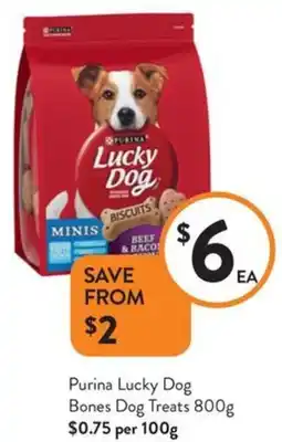 Foodworks Purina Lucky Dog Bones Dog Treats offer