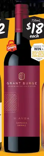Cellarbrations Grant Burge Vigneron Range offer