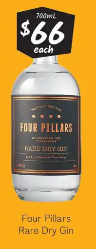 Cellarbrations Four Pillars Rare Dry Gin offer