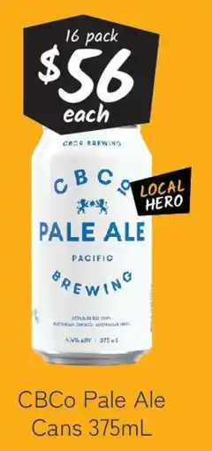 Cellarbrations CBCO Pale Ale Cans offer