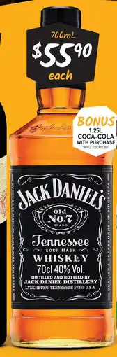 Cellarbrations Jack Daniel's Old No. 7 Tennessee Whiskey offer