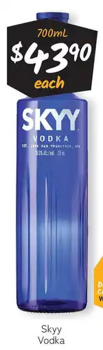 Cellarbrations Skyy Vodka offer