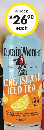 The Bottle O Captain morgan long island iced tea 6% can offer