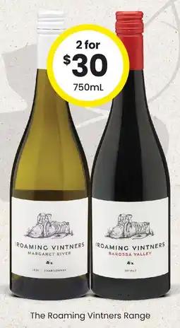 The Bottle O The Roaming Vintners Range offer