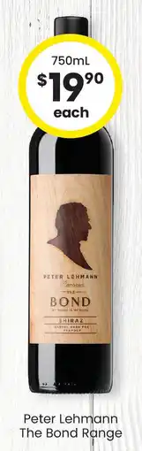 The Bottle O Peter Lehmann The Bond Range offer