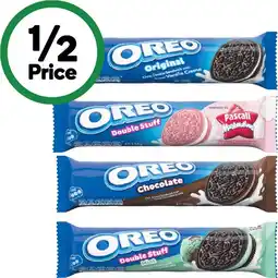 Woolworths Oreo or Oreo Double Stuff Cookies 128-131g offer