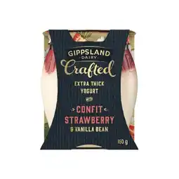 Woolworths Gippsland Dairy Crafted Yogurt 150g – From the Fridge offer