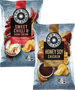 Coles Red Rock Deli Potato Chips 150g-165g offer