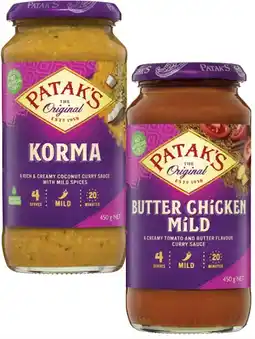 Coles Patak's Simmer Sauce 450g offer
