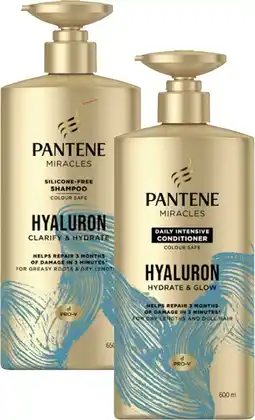 Coles Pantene Miracles Hyaluron Shampoo or Conditioner offer