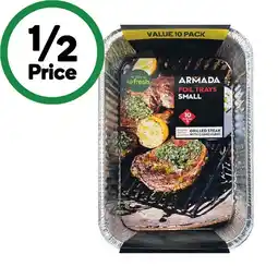 Woolworths Armada Foil Trays Small Pk 10 offer