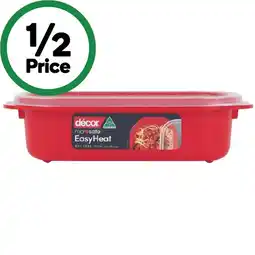 Woolworths Decor Microsafe Oblong Container 900ml offer
