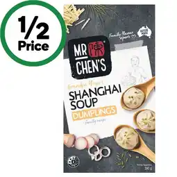 Woolworths Mr Chen’s Yum Cha Varieties 240-300g – From the Freezer offer