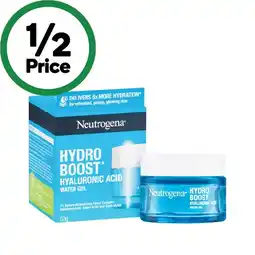 Woolworths Neutrogena Hydro Boost Hyaluronic Acid Water Gel Face Moisturiser 50g offer