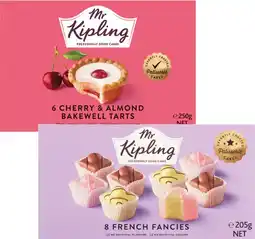 Coles Mr Kipling Fancies or Bakewells 205g-250g offer