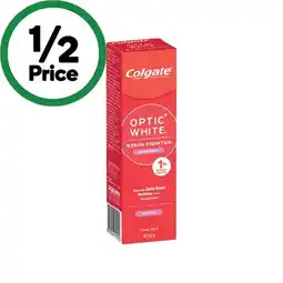 Woolworths Colgate Optic White Teeth Whitening Enamel Care Toothpaste 100g offer