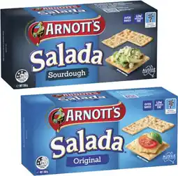 Coles Arnott's Salada Crispbread 250g offer