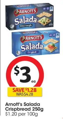 Coles Arnott's Salada Crispbread offer