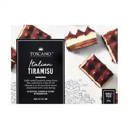 Woolworths Toscano Tiramisu or Truffle 450-500g offer
