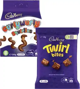 Coles Cadbury or Europe Bites offer