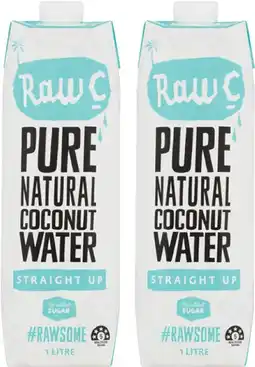 Coles Raw C Coconut Water 1 Litre offer