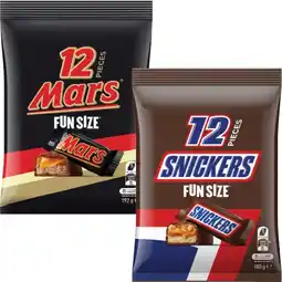 Coles Mars Chocolate Fun Size 132g-192g offer