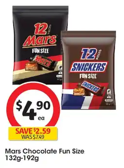 Coles Mars Chocolate Fun Size offer