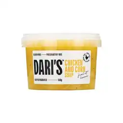 Woolworths Dariβs Soup 550g β Excludes Dariβs Flavours of the World Soup 550g β From the Deli offer