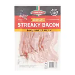 Woolworths D’Orsogna Streaky Bacon 500g – From the Fridge offer
