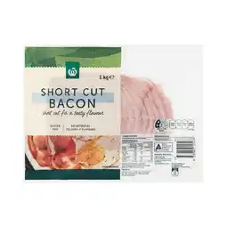 Woolworths Woolworths Middle or Shortcut Bacon 1 kg – From the Fridge offer