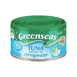 Woolworths Greenseas Tuna Chunks In Springwater 95g offer