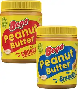 Coles Bega Smooth or Crunchy Peanut Butter 470g offer