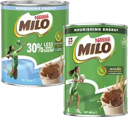 Coles Nestlé Milo 395g-460g offer