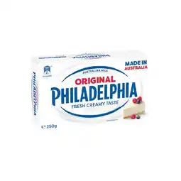 Woolworths Philadelphia Cream Cheese Block or Spread 250g offer