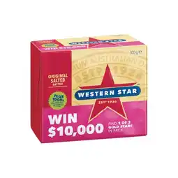 Woolworths Western Star Butter 500g offer
