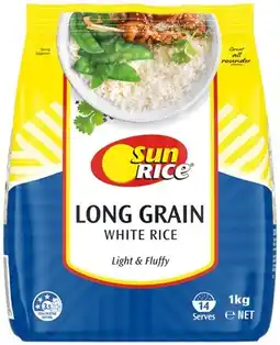 Coles Sunrice Premium Long Grain Rice 1kg offer