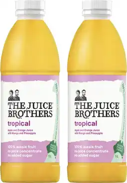 Coles The Juice Brothers Tropical Juice 1 Litre offer