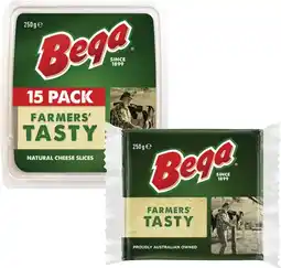 Coles Bega Cheese Block, Slices or Shredded 250g offer