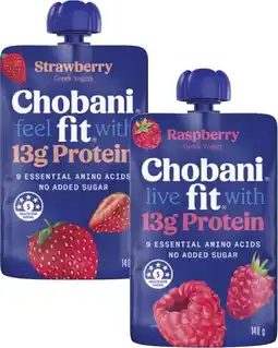 Coles Chobani Fit Protein Yoghurt Pouch offer