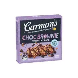 Woolworths Carman’s Aussie Oat Bars 100-180g Pk 5-6 offer