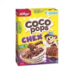 Woolworths Kellogg’s Coco Pops Chex 500g or Sultana Bran 700g offer