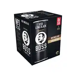 Woolworths Boss Iced Coffee 4 x 237ml offer