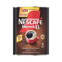 Woolworths Nescafe Blend 43 Coffee 500g or Nescafe Gold Coffee 400g offer