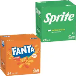 Woolworths Fanta or Sprite Soft Drink 24 x 375ml offer