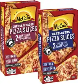 Coles McCain Pizza Slices 2 Pack 600g offer